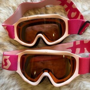 Scott Juniors Pink Ski Goggles